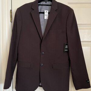 Express Men's Brown Suit Extra Slim Top and Bottom